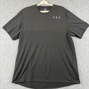 Fox Ranger Crew Logo Crew‎ Short Sleeve Light-Weight Top Men's XL Black
